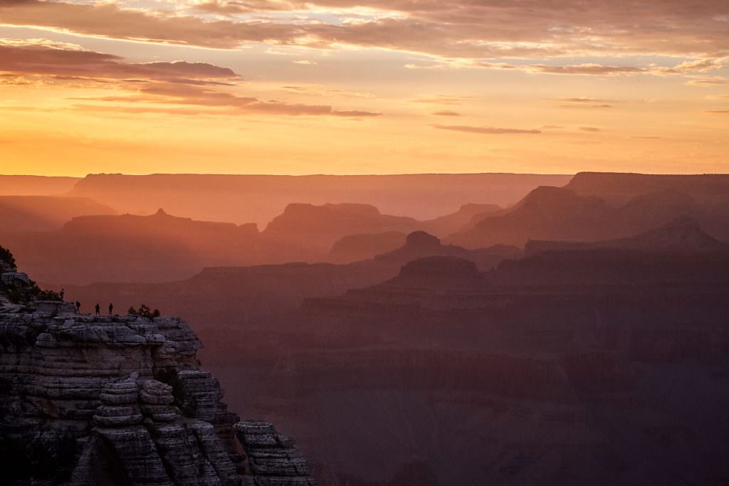 Coucher de Soleil sur Grand Canyon, AZ - Etats Unis